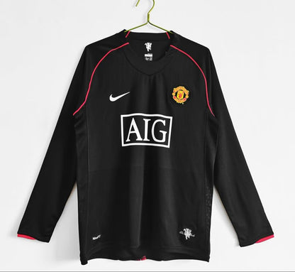 Manchester United AWAY 2007-08 Black Vintage Jersey Master Copy