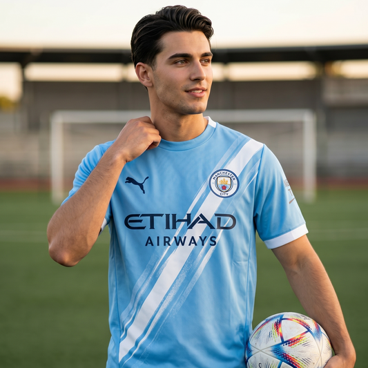 Manchester City Home 2025-26 Stadium Kit Master Copy Edition