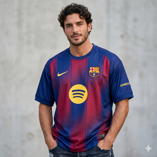 FC Barcelona Home 2025-26 Stadium Kit Master Copy Edition