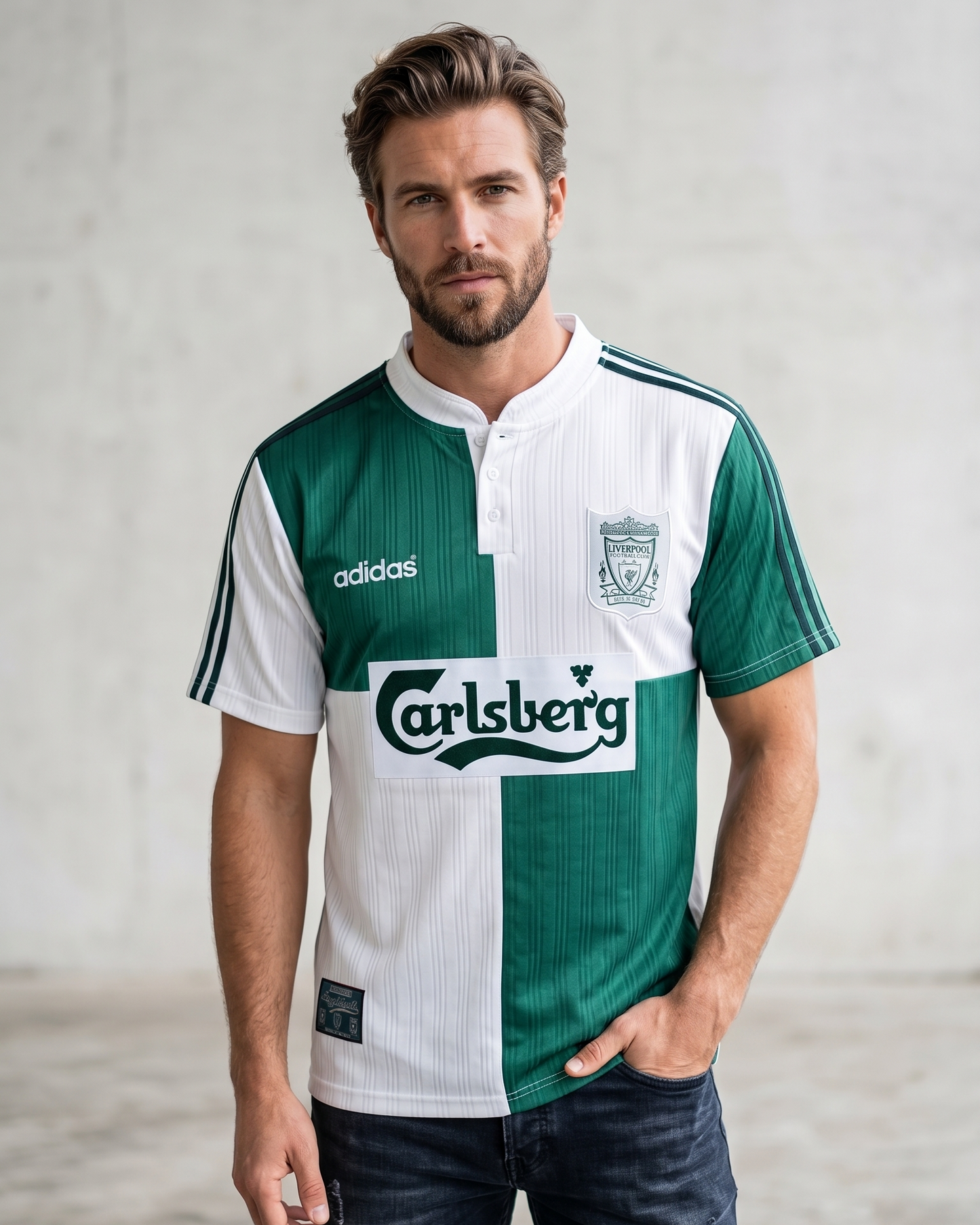 Liverpool Carlesberg Away 1995-96 Stadium Kit Master Copy Edition
