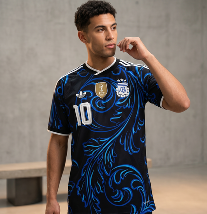 Argentina Away 2025-26 Stadium Kit Master Copy Messi Edition