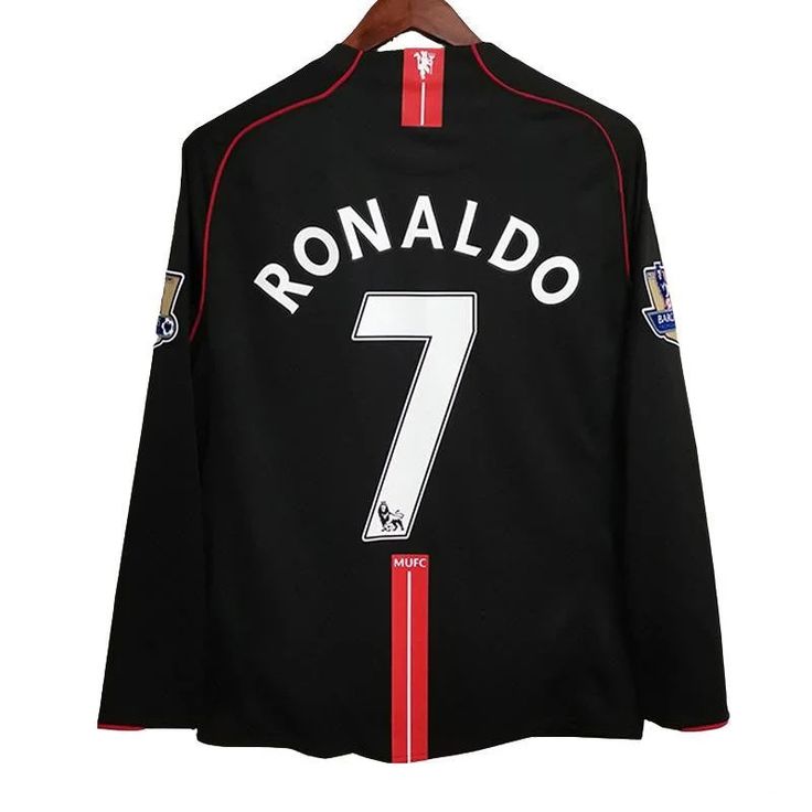 Manchester United AWAY 2007-08 Black Vintage Jersey Master Copy